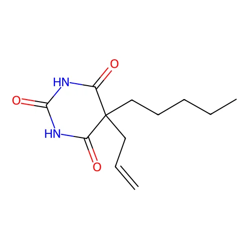 5-Pentyl-5-prop-2-enyl-1,3-diazinane-2,4,6-trione structure