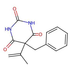 Barbituric acid, 5-benzyl-5-isopropenyl- structure