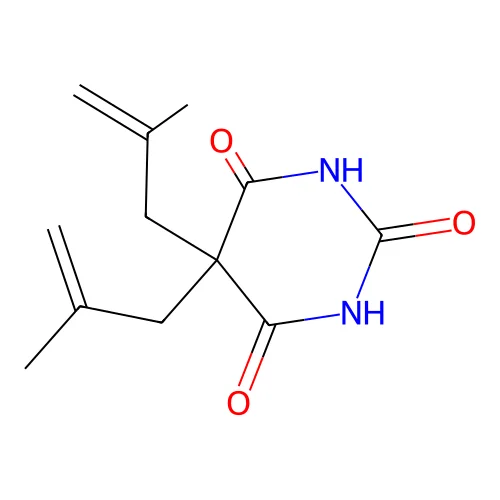5,5-Bis(2-methylprop-2-enyl)-1,3-diazinane-2,4,6-trione structure