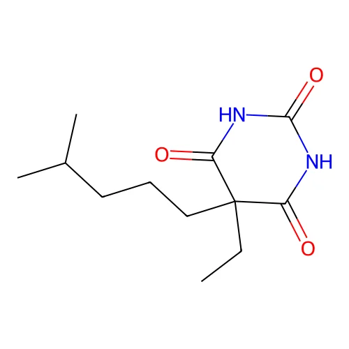 5-Ethyl-5-(4-methylpentyl)-1,3-diazinane-2,4,6-trione structure