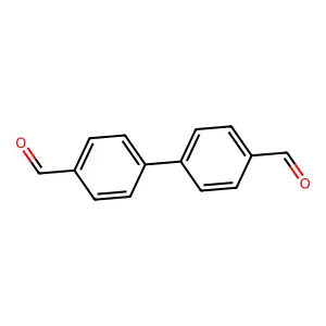 [1,1'-Biphenyl]-4,4'-dicarboxaldehyde structure
