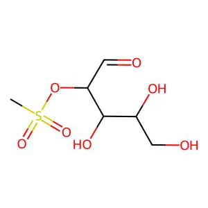 2-O-(Methylsulfonyl)pentose structure