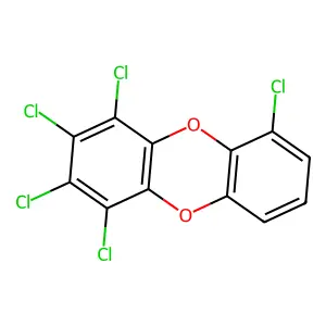 1,2,3,4,6-Pentachlorodibenzo-p-dioxin structure