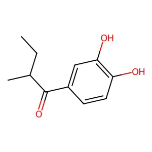 1-(3,4-Dihydroxyphenyl)-2-methylbutan-1-one structure