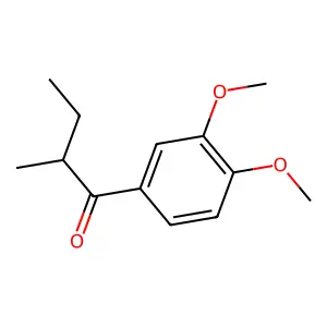 1-(3,4-Dimethoxyphenyl)-2-methylbutan-1-one structure