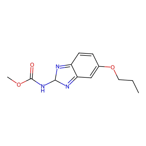 methyl N-(5-propoxy-2H-benzimidazol-2-yl)carbamate structure
