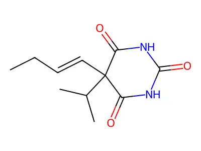5-But-1-enyl-5-propan-2-yl-1,3-diazinane-2,4,6-trione structure