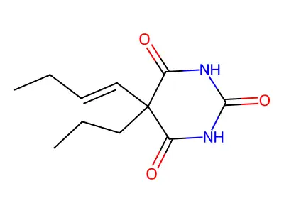 5-But-1-enyl-5-propyl-1,3-diazinane-2,4,6-trione structure