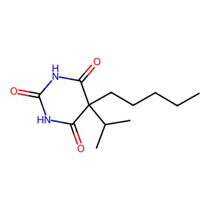 5-pentyl-5-(propan-2-yl)pyrimidine-2,4,6(1H,3H,5H)-trione structure