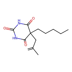 5-(2-Methylprop-2-en-1-yl)-5-pentylpyrimidine-2,4,6(1H,3H,5H)-trione structure