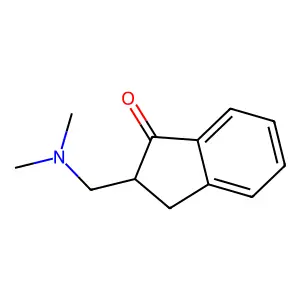 2-[(Dimethylamino)methyl]-2,3-dihydroinden-1-one structure