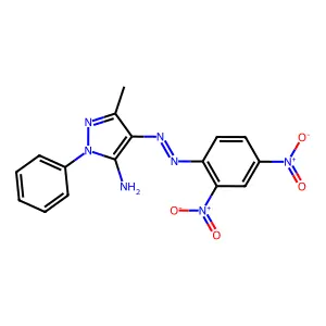 1H-Pyrazol-5-amine, 4-[(2,4-dinitrophenyl)azo]-3-methyl-1-phenyl- structure