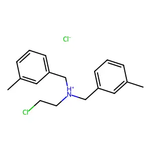 Dibenzylamine, N-(2-chloroethyl)-m,m'-dimethyl-, hydrochloride structure