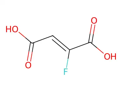 2-Fluoro-2-butenedioic acid structure