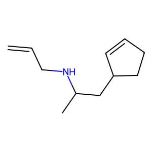 Ethylamine, N-allyl-2-(2-cyclopentenyl)-1-methyl- structure