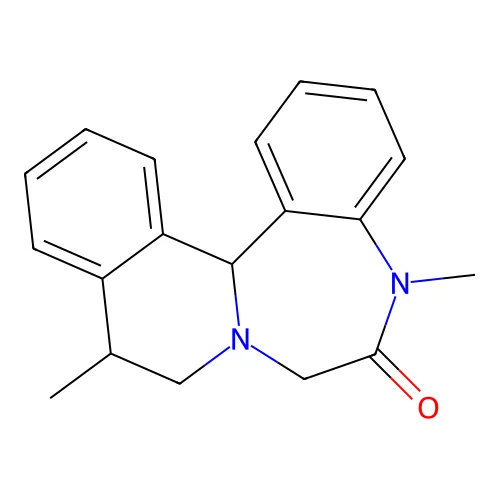 5,10-Dimethyl-7,9,10,14b-tetrahydroisoquinolino[2,1-d][1,4]benzodiazepin-6-one structure