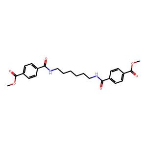 Dimethyl 4,4'-(1,6-hexanediylbis(iminocarbonyl))bisbenzoate structure