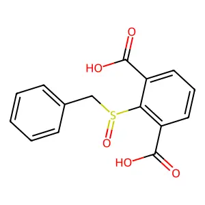 2-(Benzylsulfinyl)isophthalic acid structure