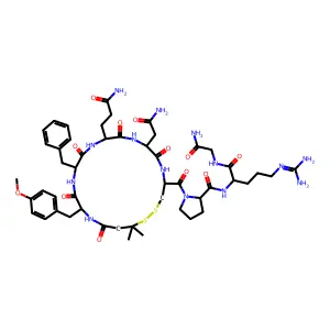 Argipressin, deaminopenicillamine(1)-O-methyl-tyr(2)- structure