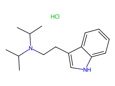 N,N-Di-isopropyltryptamine hydrochloride structure