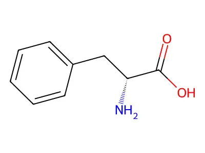 D-Phenylalanine structure