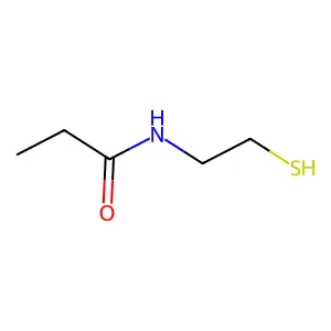 Propanamide, N-(2-mercaptoethyl)- structure
