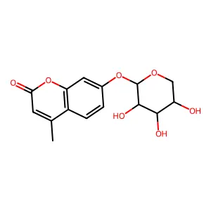 4-Methylumbelliferyl beta-D-xyloside structure