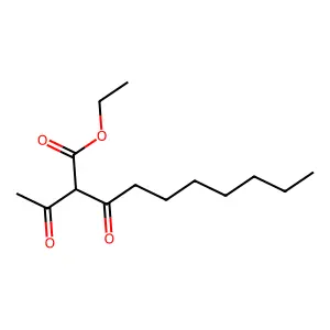 Decanoic acid, 2-acetyl-3-oxo-, ethyl ester structure