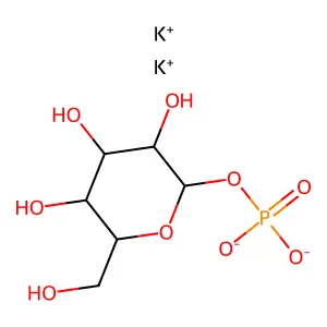 alpha-Glucose-1-phosphate dipotassium structure