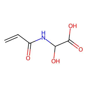 Acetic acid, 2-hydroxy-2-[(1-oxo-2-propen-1-yl)amino]- structure