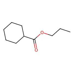 Propyl cyclohexanecarboxylate structure