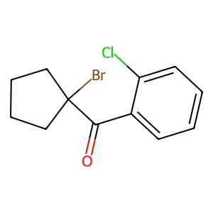 1-Bromocyclopentyl-o-chlorophenyl ketone structure
