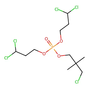 Phosphoric acid, 3-chloro-2,2-dimethylpropyl bis(dichloropropyl) ester structure