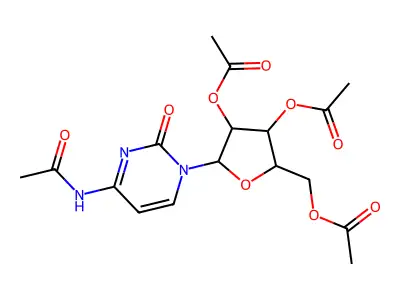 Tetraacetylarabinosylcytosine structure