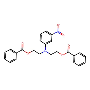 Ethanol, 2,2'-[(3-nitrophenyl)imino]bis-, 1,1'-dibenzoate structure