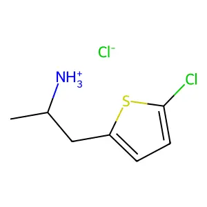 Ethylamine, 1-(5-chloro-2-thenyl)-, hydrochloride structure