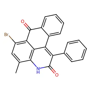 3H-Naphtho(1,2,3-de)quinoline-2,7-dione, 6-bromo-4-methyl-1-phenyl- structure