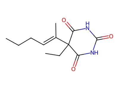 5-Ethyl-5-hex-2-en-2-yl-1,3-diazinane-2,4,6-trione structure