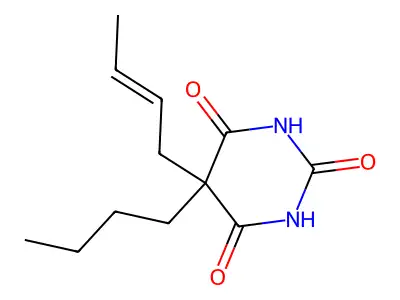 5-But-2-enyl-5-butyl-1,3-diazinane-2,4,6-trione structure