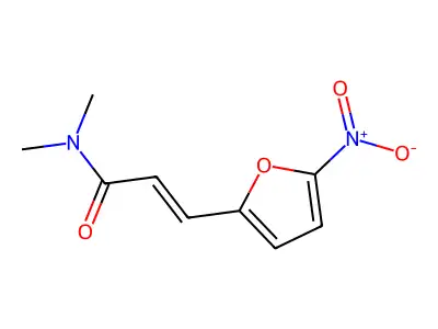N,N-dimethyl-3-(5-nitrofuran-2-yl)prop-2-enamide structure