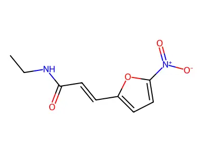 N-Ethyl-3-(5-nitro-2-furanyl)-2-propenamide structure