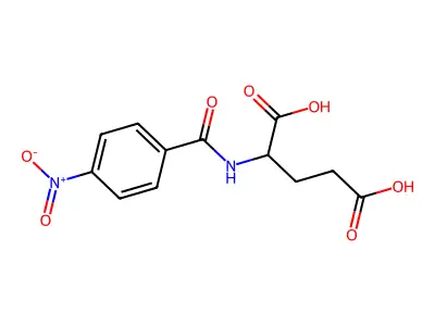 N-(4-Nitrobenzoyl)-L-glutamic acid hemihydrate structure