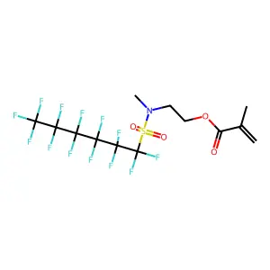 2-(Methyl((tridecafluorohexyl)sulphonyl)amino)ethyl methacrylate structure