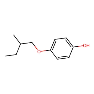 Phenol, 4-(2-methylbutoxy)- structure