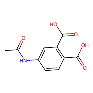 1,2-Benzenedicarboxylic acid, 4-(acetylamino)- structure