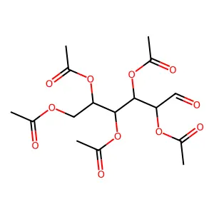 D-galactose, 2,3,4,5,6-pentaacetate structure