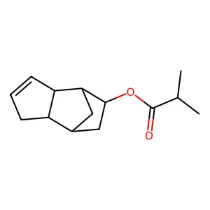 3a,4,5,6,7,7a-hexahydro-4,7-methano-1H-inden-5-yl isobutyrate structure