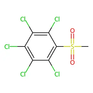 Methylsulfonylpentachlorobenzene structure