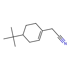 1-Cyclohexene-1-acetonitrile, 4-(1,1-dimethylethyl)- structure