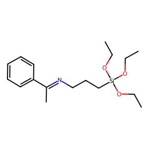 1-Propanamine, N-(1-phenylethylidene)-3-(triethoxysilyl)- structure